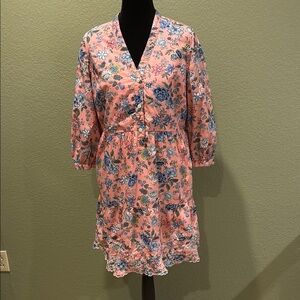 LOFT Pink Floral Dress